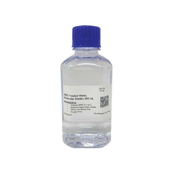 Water, DEPC-Treated, 500 mL